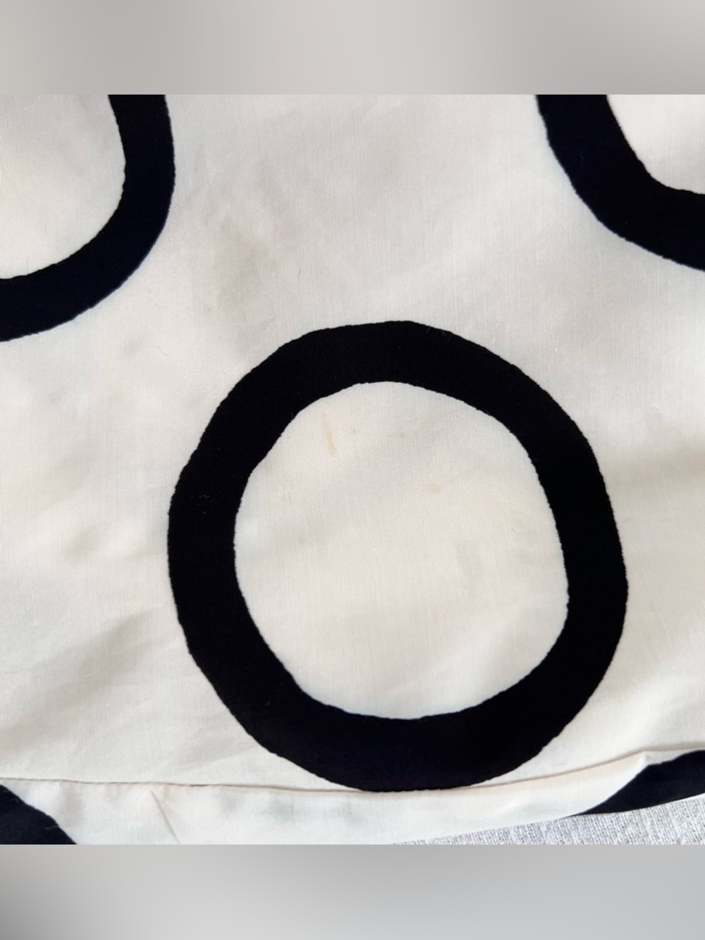 Ivory Midi Dress with Black Circular Print - Picture 10 of 10
